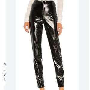 I.AM.GIA NIKOLE FAUX LEATHER PANTS SIZE XS BLACK
